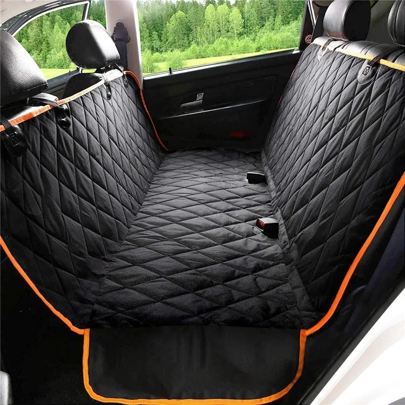 🐶 Dog Car Seat Cover Waterproof Pet Seat Cover for Back Seat Scratch Proof & Hammock 600D Heavy Duty Dog Seat Cover for Cars Truck _mkpt4