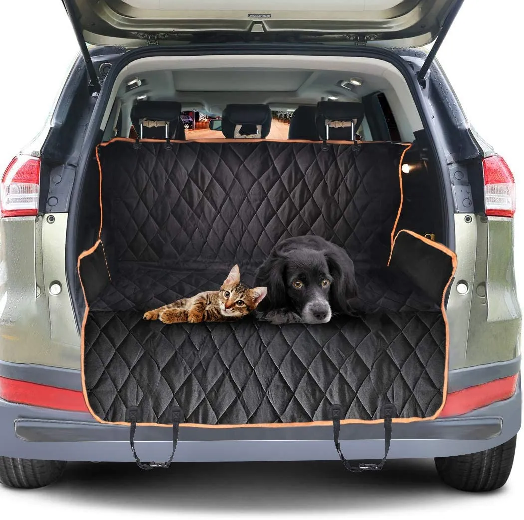 🐶 Dog Car Seat Cover Waterproof Pet Seat Cover for Back Seat Scratch Proof & Hammock 600D Heavy Duty Dog Seat Cover for Cars Truck _mkpt4