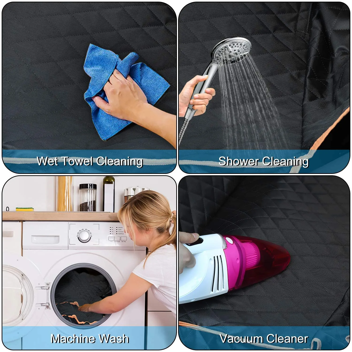 🐶 Dog Car Seat Cover Waterproof Pet Seat Cover for Back Seat Scratch Proof & Hammock 600D Heavy Duty Dog Seat Cover for Cars Truck _mkpt4