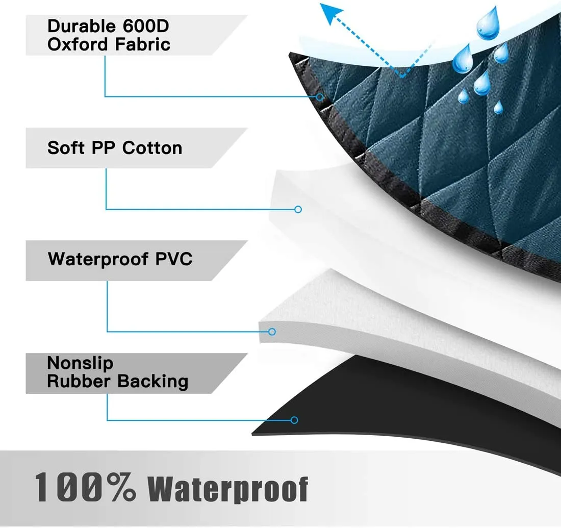 🐶 Dog Car Seat Cover Waterproof Pet Seat Cover for Back Seat Scratch Proof & Hammock 600D Heavy Duty Dog Seat Cover for Cars Truck _mkpt4