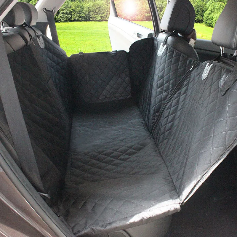 🐶 Dog Car Seat Cover Waterproof Pet Seat Cover for Back Seat Scratch Proof & Hammock 600D Heavy Duty Dog Seat Cover for Cars Truck _mkpt4