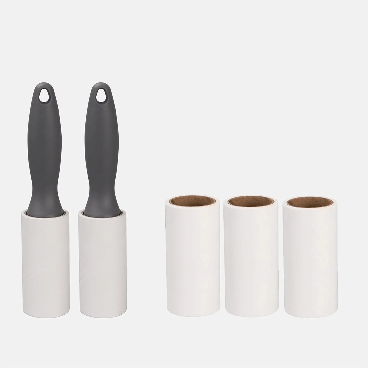 (420 Sheets) - Sticky Lint Rollers for Pet Hair and Dust, with 2 Handles and 6 refillable Extra Sticky Rolls(70 Sheets Each), Reusable and Easy to Clean, White