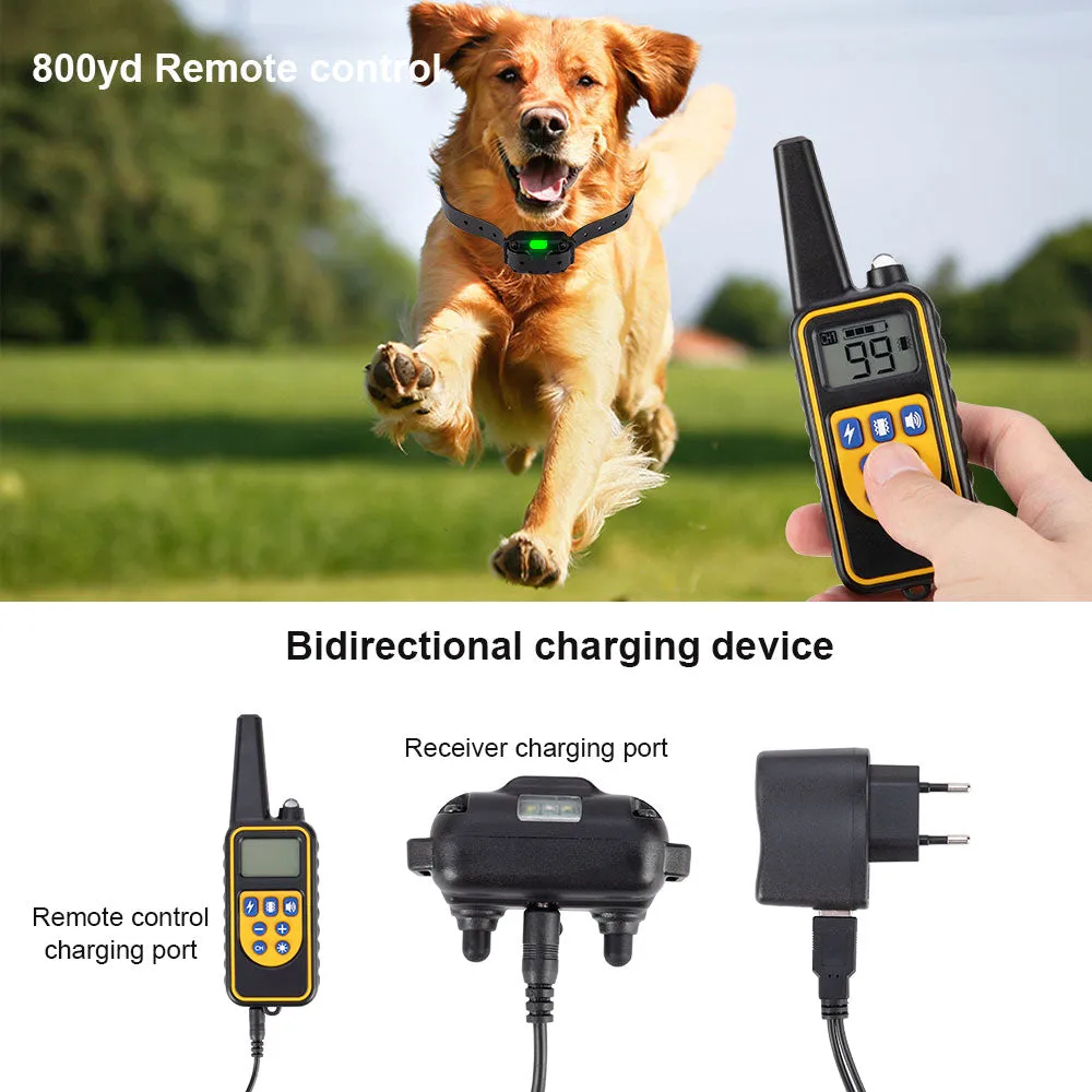 800m Electric Dog Training Collar Pet Remote Control