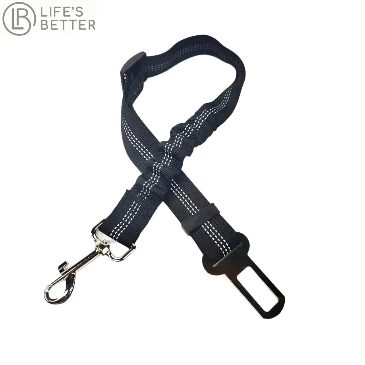 Adjustable Dog Car Seat Belt Harness with Cushioning Elasticity