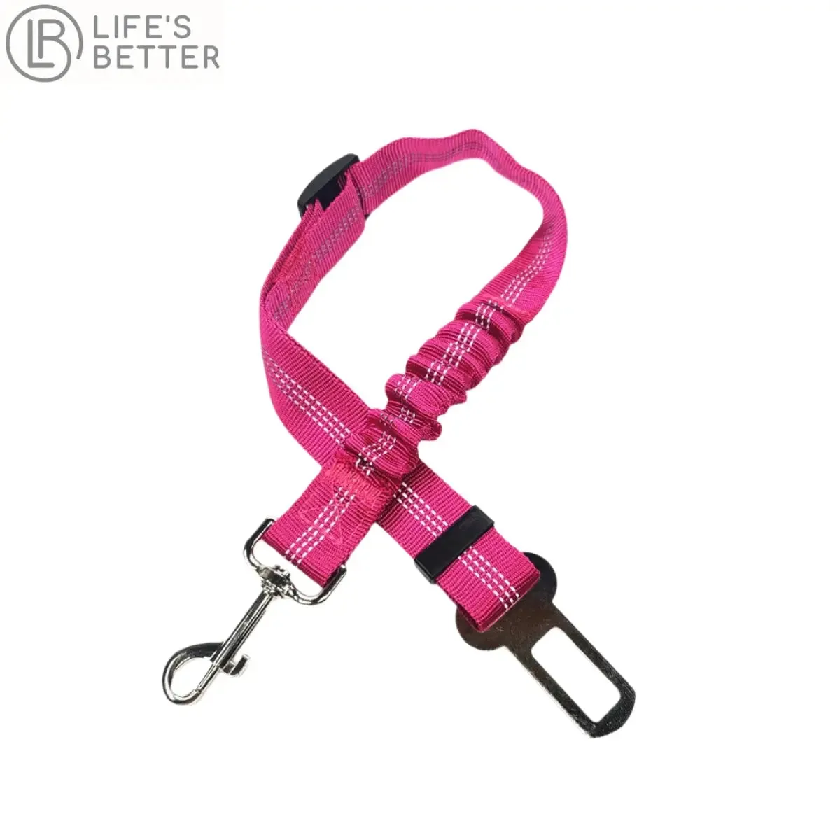 Adjustable Dog Car Seat Belt Harness with Cushioning Elasticity