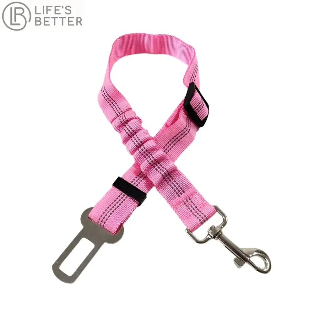 Adjustable Dog Car Seat Belt Harness with Cushioning Elasticity