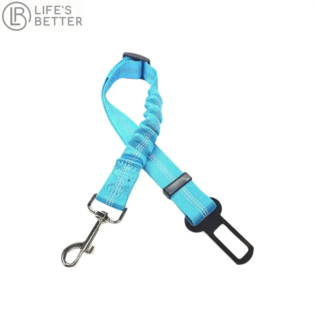 Adjustable Dog Car Seat Belt Harness with Cushioning Elasticity