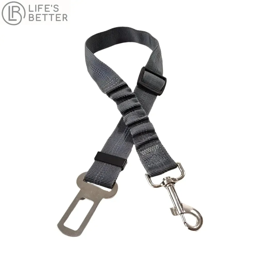Adjustable Dog Car Seat Belt Harness with Cushioning Elasticity