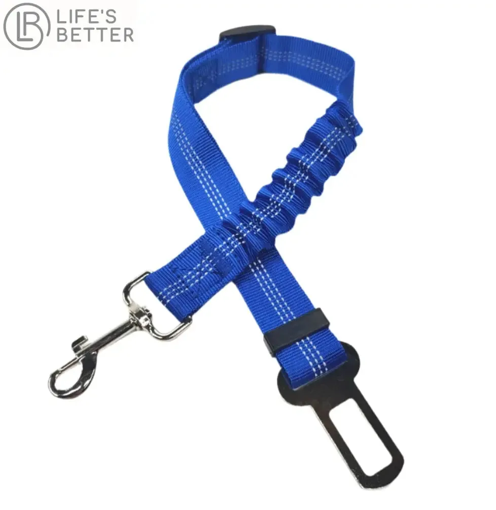 Adjustable Dog Car Seat Belt Harness with Cushioning Elasticity
