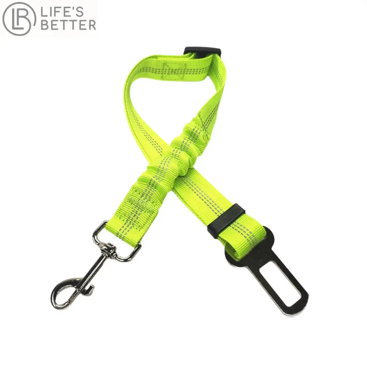 Adjustable Dog Car Seat Belt Harness with Cushioning Elasticity