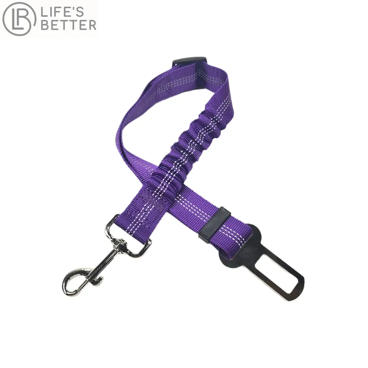 Adjustable Dog Car Seat Belt Harness with Cushioning Elasticity