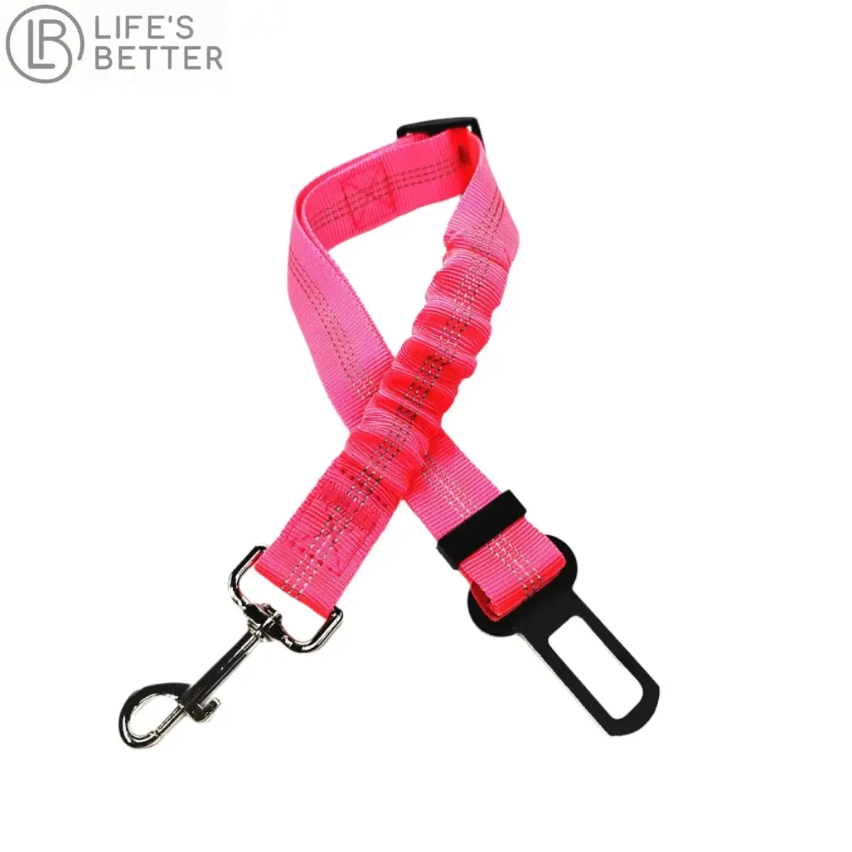 Adjustable Dog Car Seat Belt Harness with Cushioning Elasticity