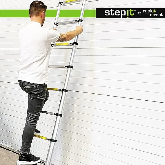Aluminum Single Side Telescopic Foldable Ladder
