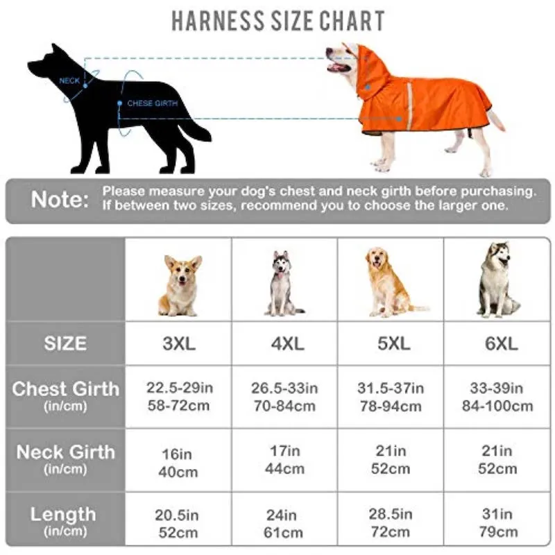 Breathable Dog Raincoat With Adjustable Belly Strap And Leash Hole