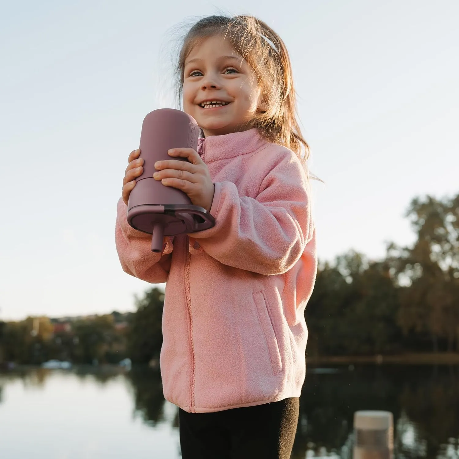 BrMate Leap 12oz 100% Leakproof Kids Tumbler with Handle and Silicone Soft Straw | Drop Resistant Silicone Sleeve | For Kids 4  | Insulated Stainless Steel | Cup Holder Friendly | 12oz (Dinos)