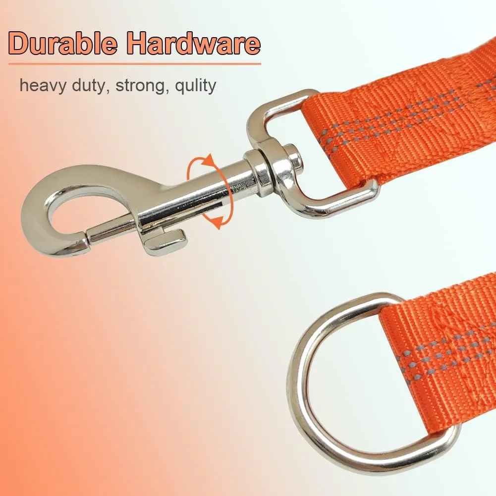 BTINESFUL Bungee Dog Leash Extension, 18Dog Shock Absorber Extender, Works with Any Leash for Walking, Jogging, Training, Playing