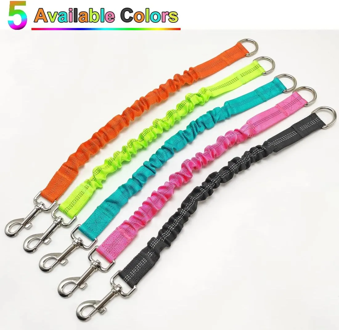 BTINESFUL Bungee Dog Leash Extension, 18Dog Shock Absorber Extender, Works with Any Leash for Walking, Jogging, Training, Playing