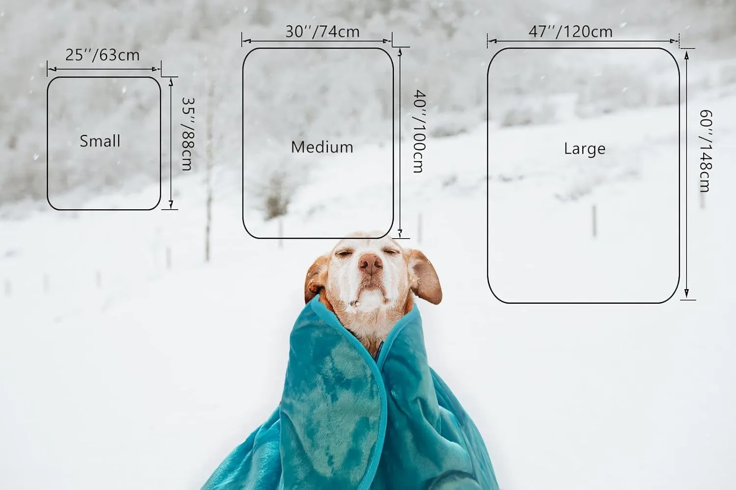 Bucephalus Waterproof Dog Blanket, Thick Reversible Soft Pet Blankets for Couch Bed Protection, Pee Proof Sherpa Fleece Blanket for Small Medium Large Dogs Puppy Cats Washable (Brown,25"35")