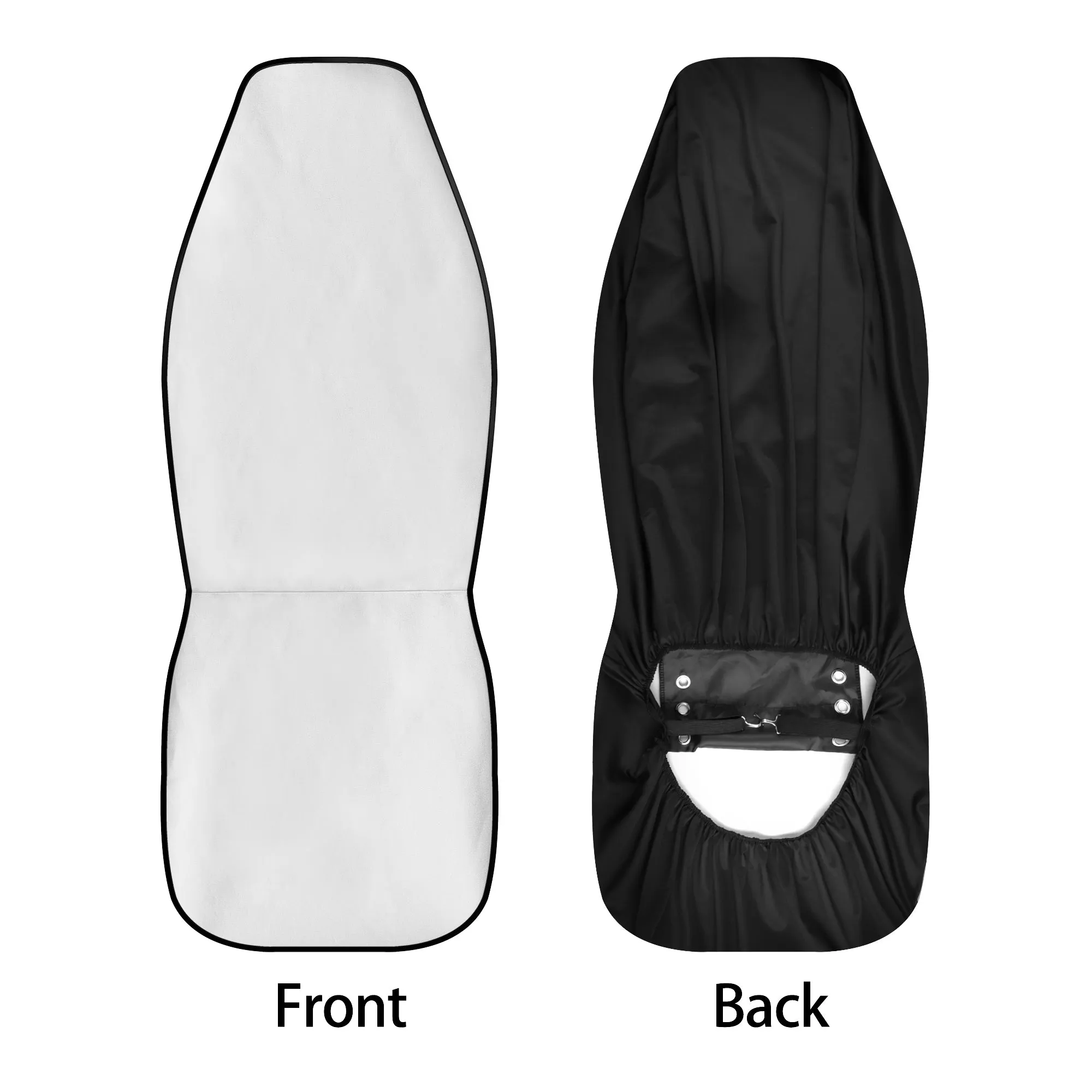 Cow Print Car Seat Covers (2 pcs), Black White Brown Pattern Auto Front Seat Dog Pet Vehicle SUV Universal Protector Accessory Men Women