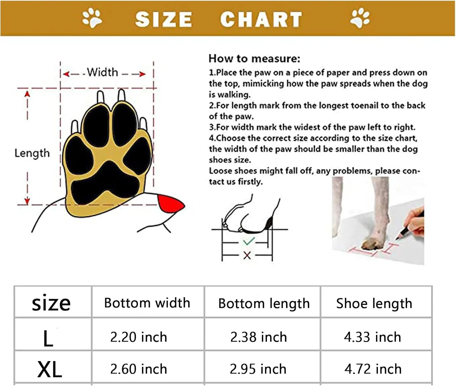 Dog Booties Paw Protector Waterproof Dog Shoes Adjustable Straps and Rugged Anti-Slip Sole Dog Boots Comfortable Easy to Wear Suitable for All Dogs