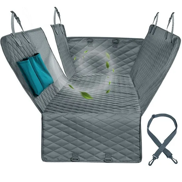Dog Car Seat Cover View Mesh Waterproof Pet Carrier Car Rear