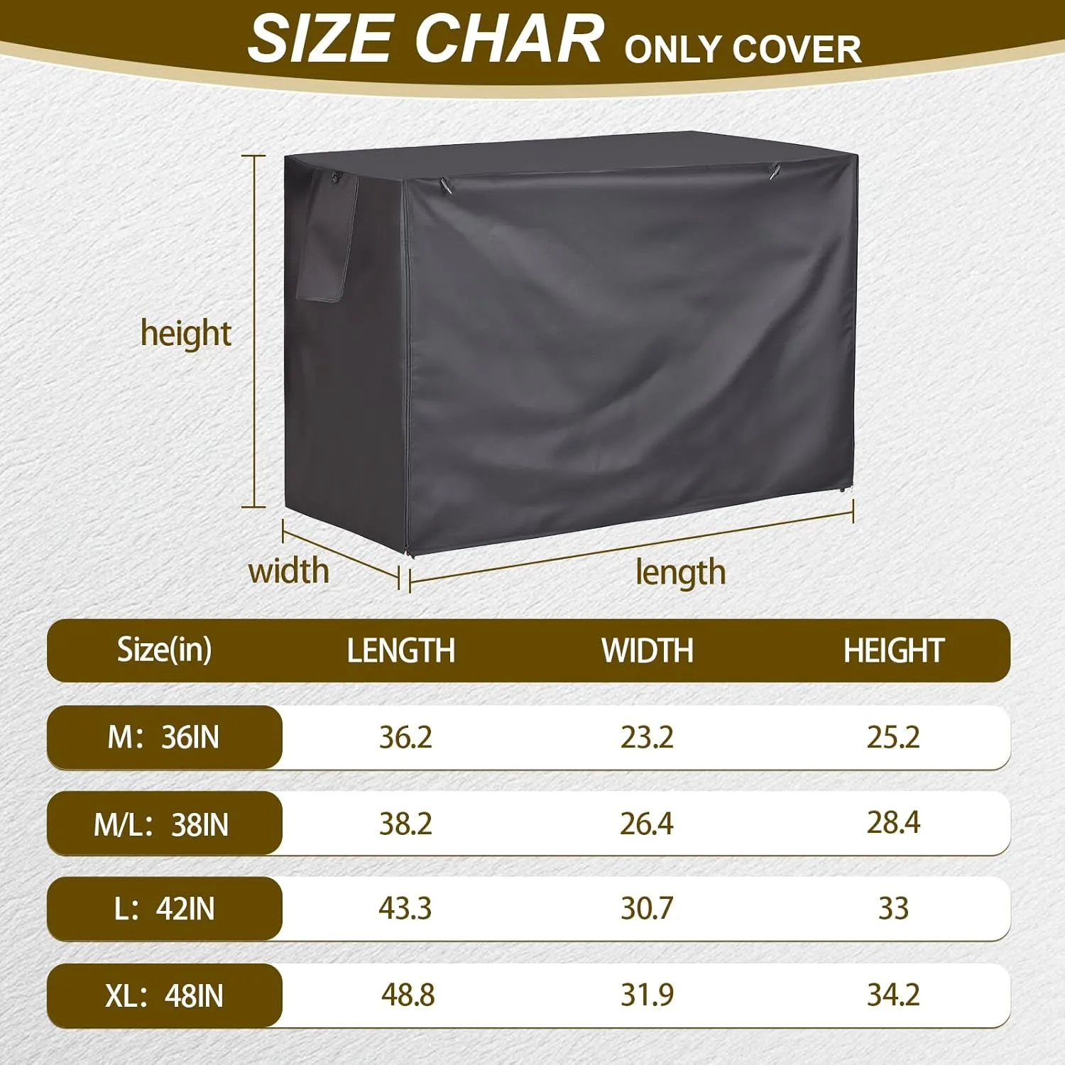 Dog Crate Cover 48 Inch Heavy Duty Durable 600D Polyester Insulated Dog Kennel Cover for Dog Cage, Dog Cage Cover Fit for Most Wire Pet Crates (ONLY Cover)