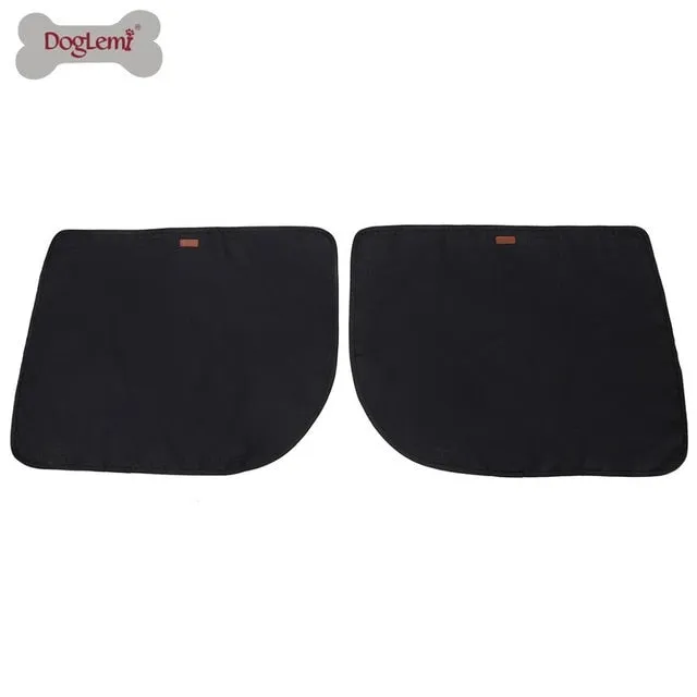 DogLemi 2pcs Pet Dog Car Door Cover Protector Waterproof 600D Oxford cloth Protection Mats Non-slip Scratch Guard for Pets dog