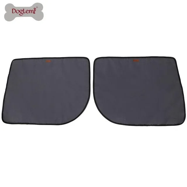 DogLemi 2pcs Pet Dog Car Door Cover Protector Waterproof 600D Oxford cloth Protection Mats Non-slip Scratch Guard for Pets dog