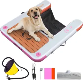 Inflatable Dog raft ramp, Water Sports Floating Platform, Swimming Pool Floating Ladder, Boat Dock ramp Ladder, Water Dog Ladder
