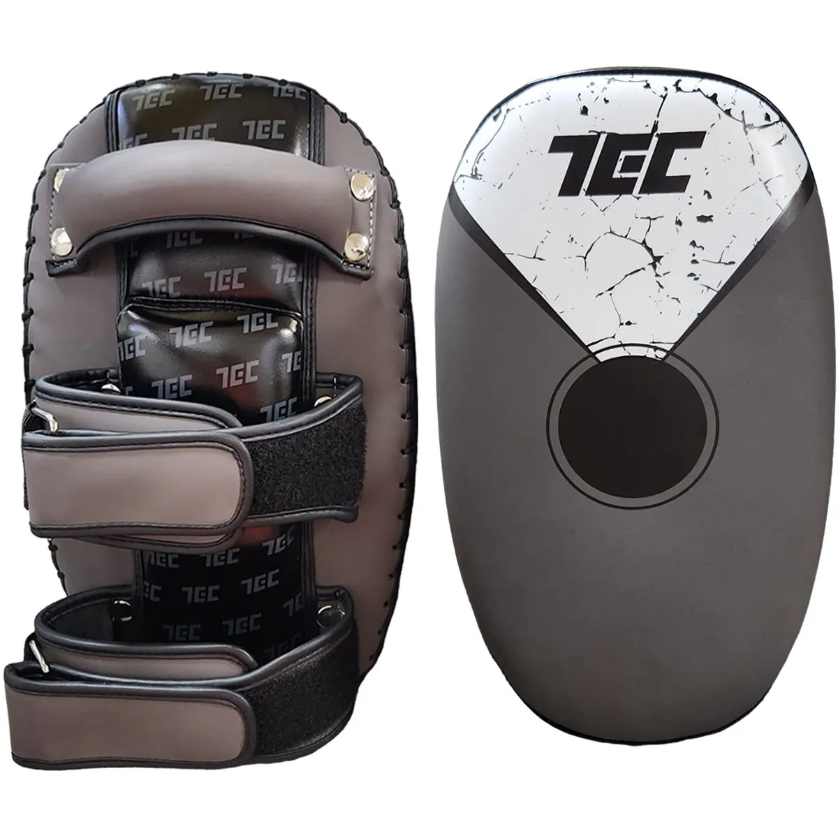 Kicking Pads Muay Thai Chikara Techniques Combat Black Grey (Canada)