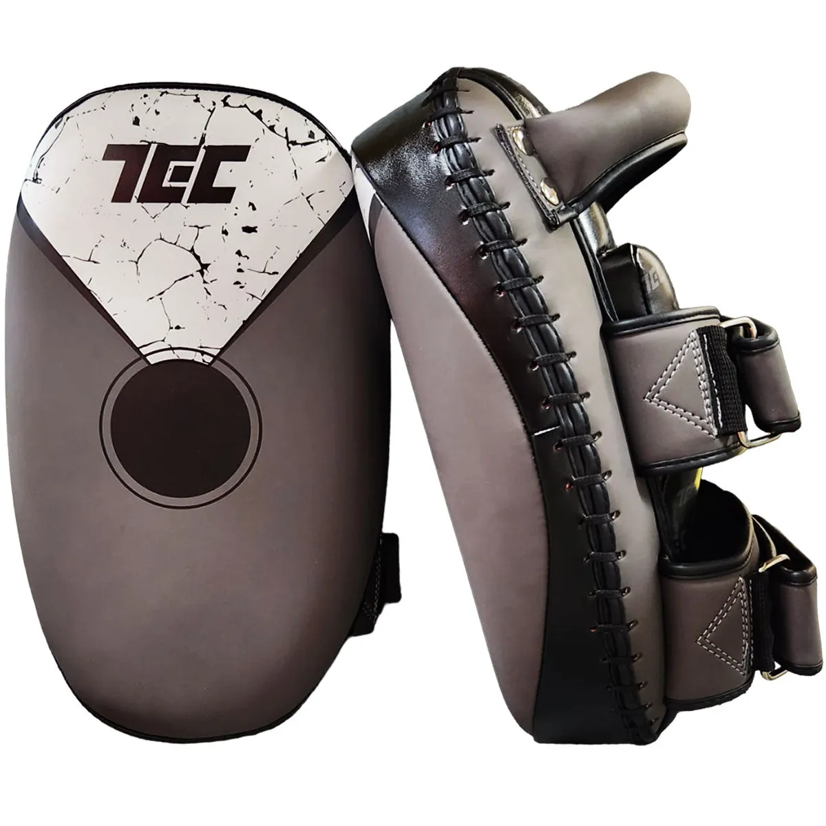 Kicking Pads Muay Thai Chikara Techniques Combat Black Grey (Canada)