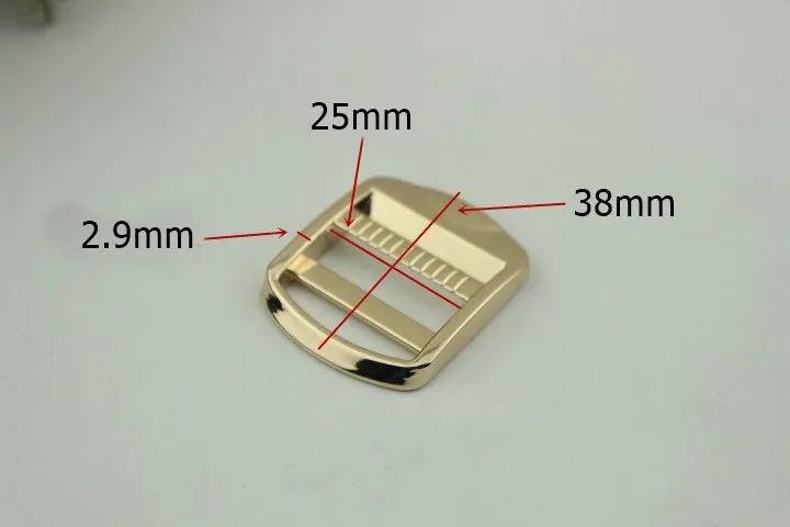 Ladder Lock Buckle 3/4 1 1 1/4 1 1/2" 19 25 32 38mm Tension Lock Strap Slider Belt Slide Adjuster Buckle Bag Making Replacement Hardware