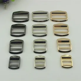 Ladder Lock Buckle 3/4 1 1 1/4 1 1/2" 19 25 32 38mm Tension Lock Strap Slider Belt Slide Adjuster Buckle Bag Making Replacement Hardware