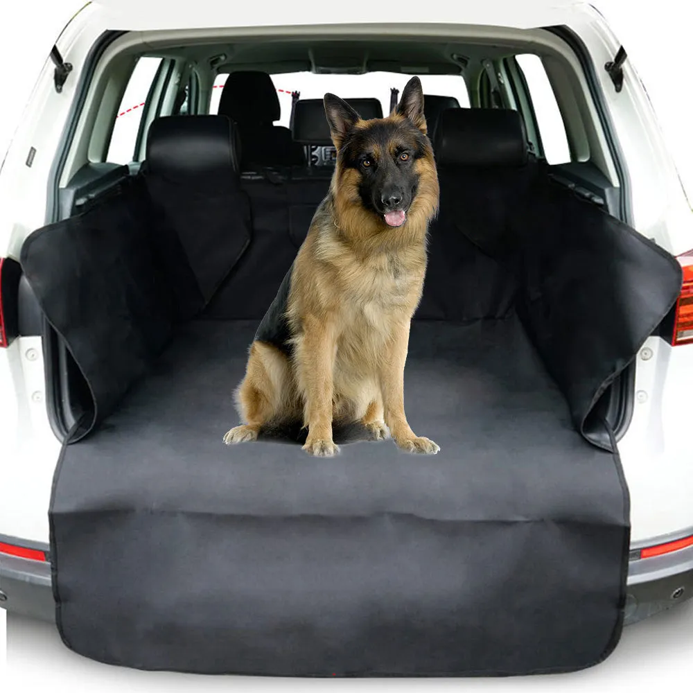 Large Black Dog Car Boot Cover SUV Liner Trunk Rear Cargo Waterproof Protector Black Grey