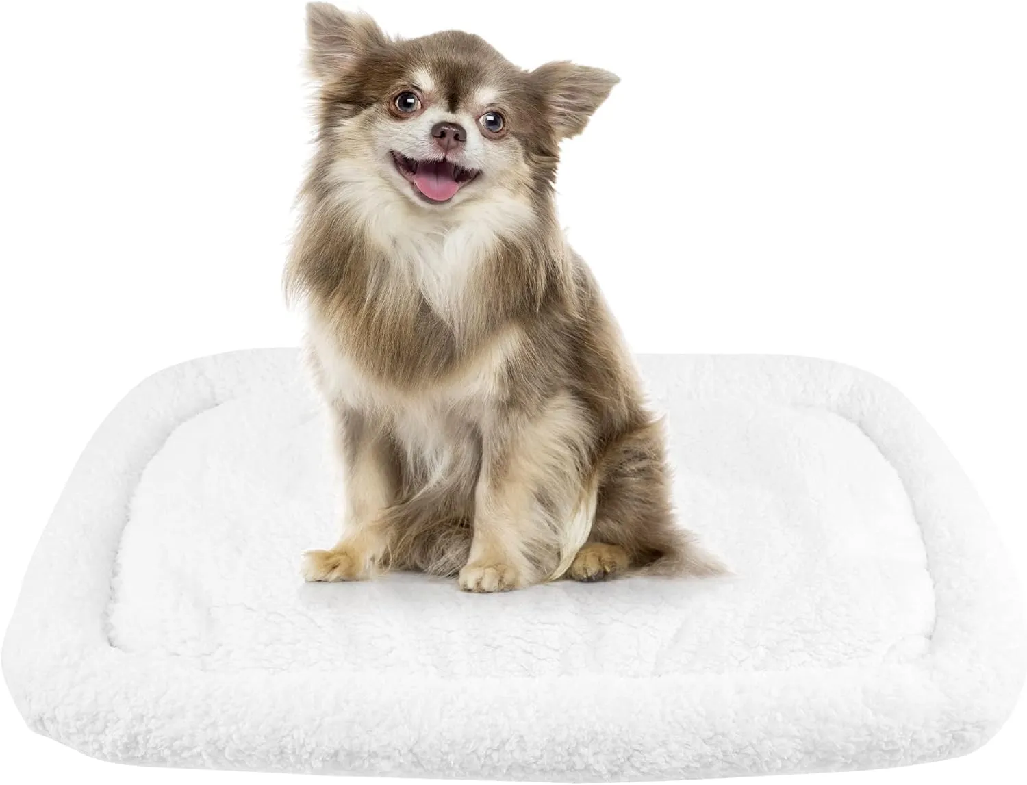 long rich Self Warming Pet Bed, Self Heating Cat Dog Pads for Indoor Outdoor Pets Non-Slip Bottom, Machine Washabl Bolster pet Bed/Dog Bed/Crate Cushion 24 by 18 inches,by Happycare Textiles