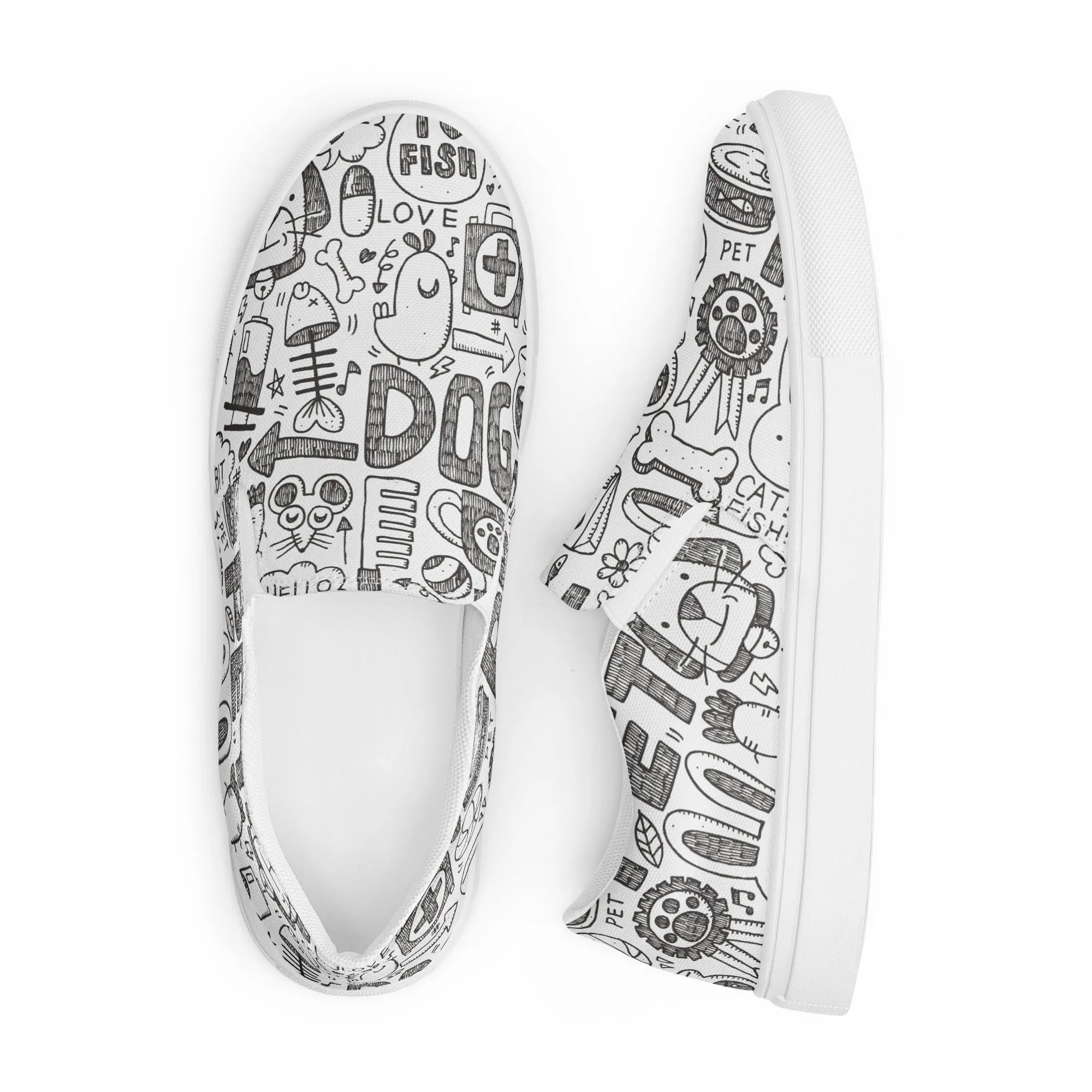 Love Pets Women’s slip-on canvas shoes