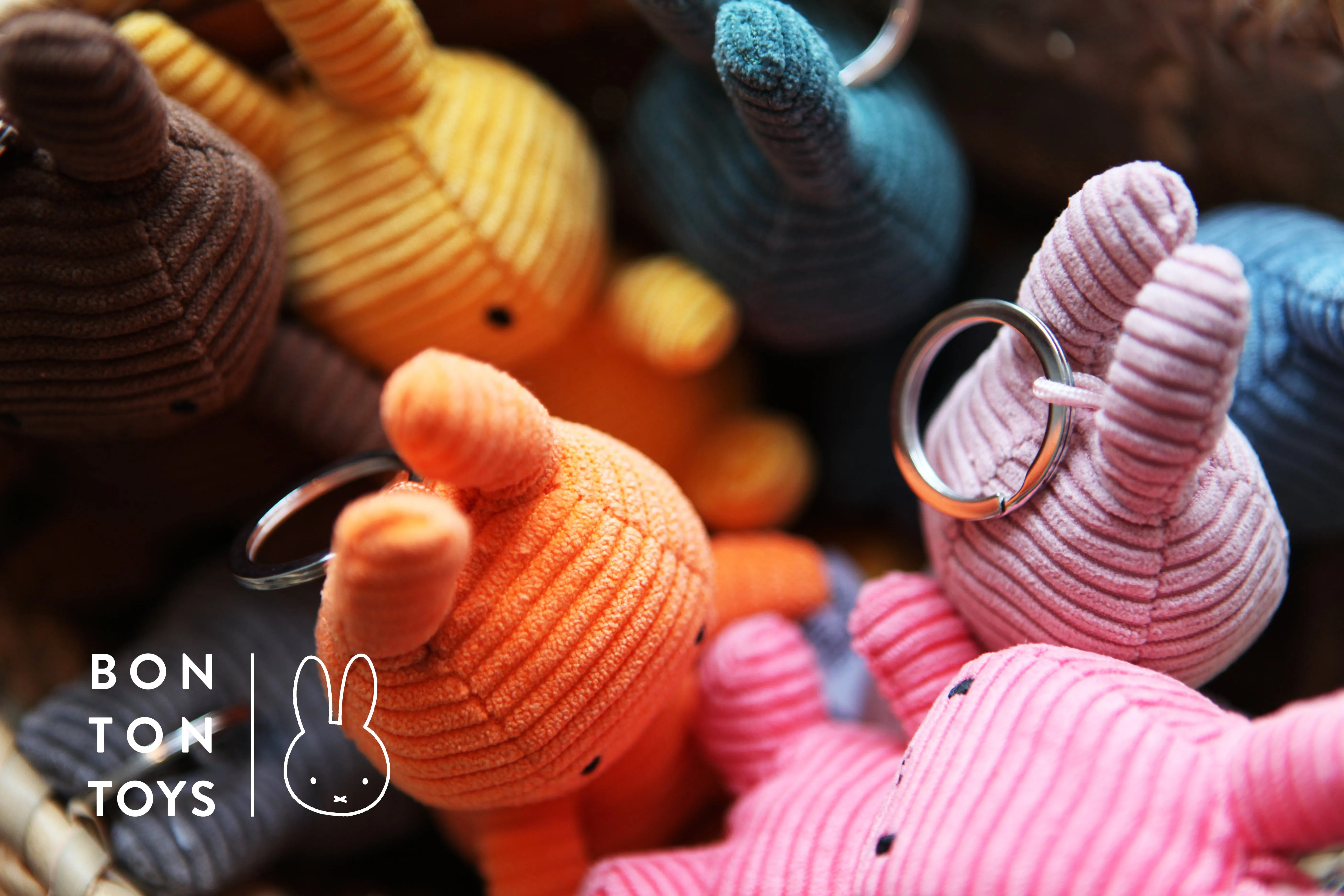 Miffy Keychain - Corduroy Grey - 10 cm