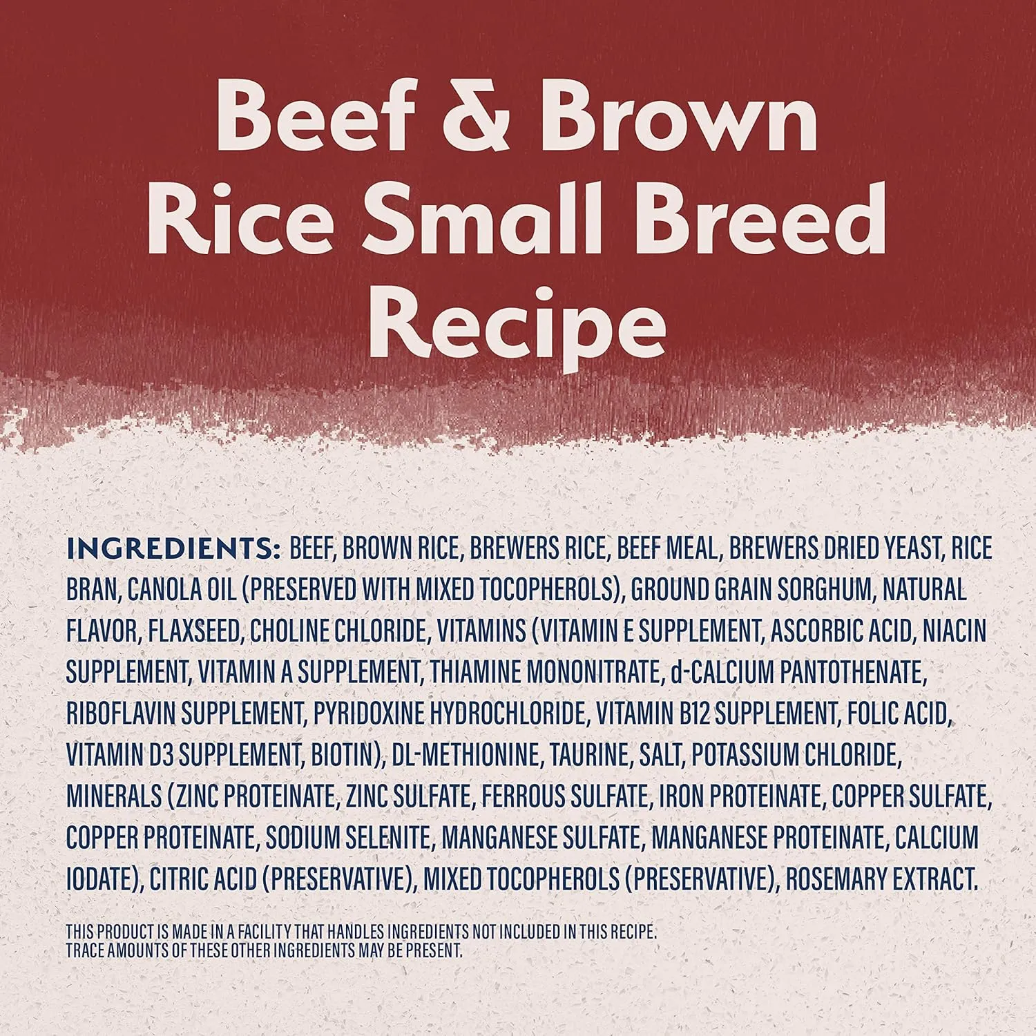 Natural Balance Limited Ingredient Small-Breed Adult Dry Dog Food with Healthy Grains, Beef & Brown Rice, 4 Pound (Pack of 1)