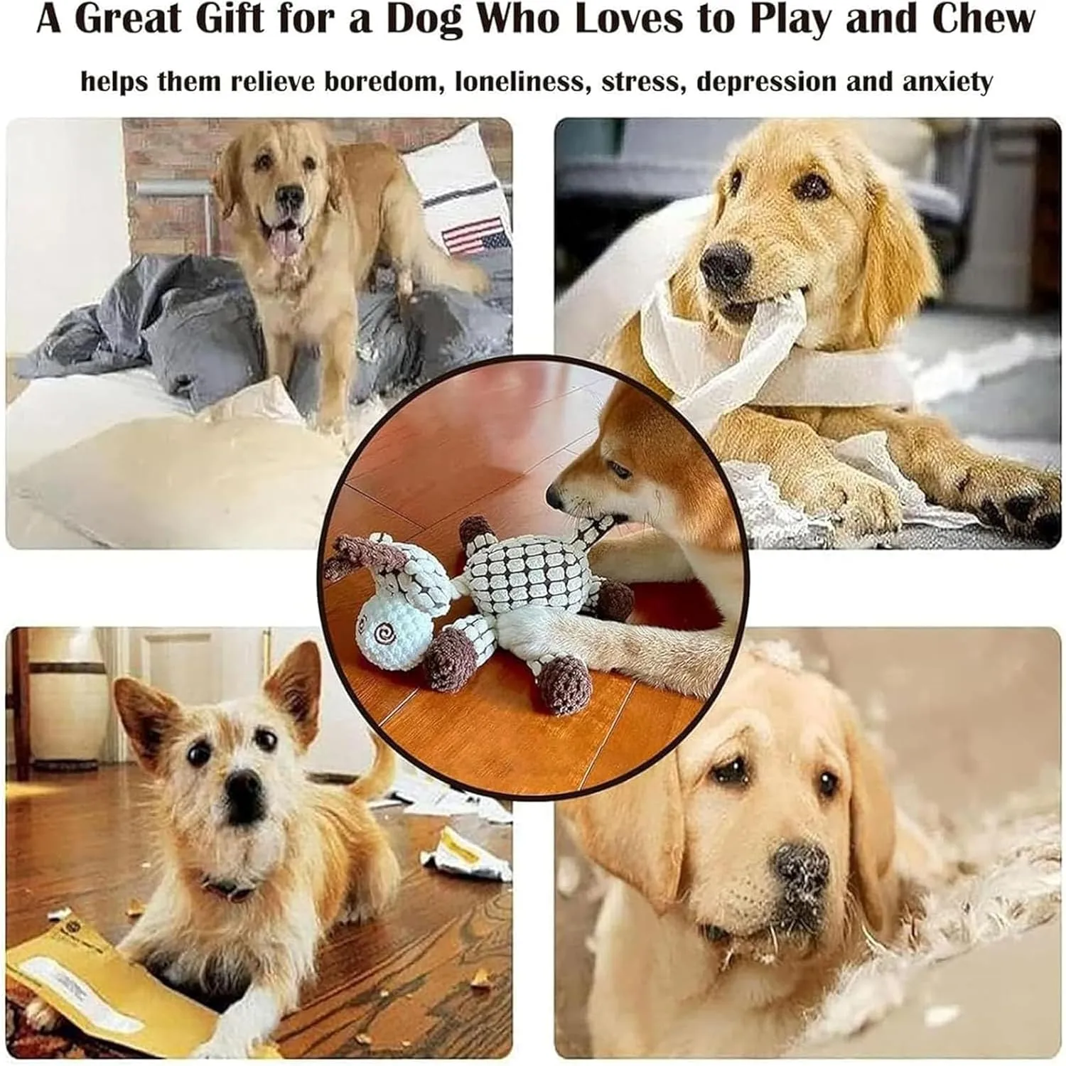 Outfany Bitebuddy, Outfany Bitebuddy Dog Toy, Bite Buddy Chew Toy for Dogs, Indestructible & Tough & Durable, for Aggressive Chewers, Interactive Dog Squeaky Toys (Gray)