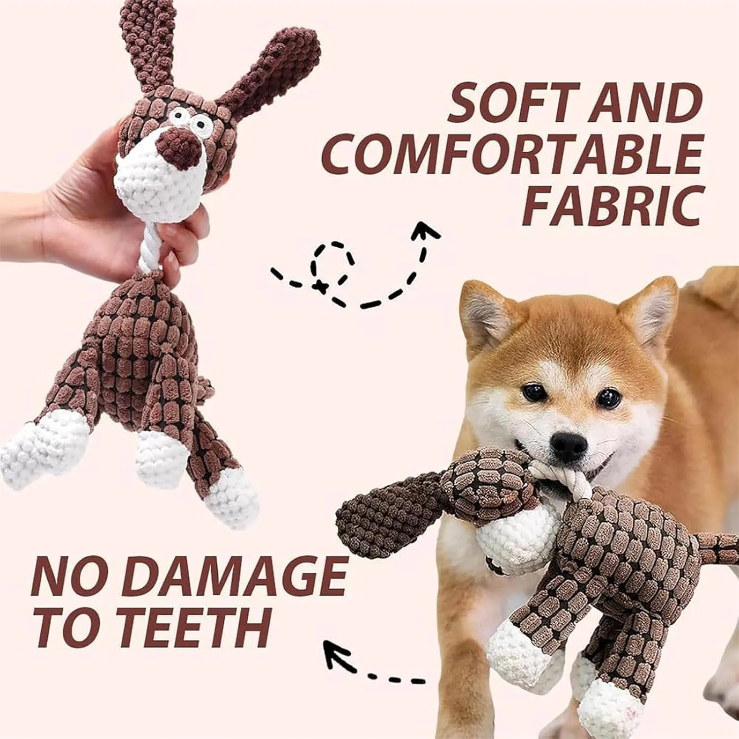 Outfany Bitebuddy, Outfany Bitebuddy Dog Toy, Bite Buddy Chew Toy for Dogs, Indestructible & Tough & Durable, for Aggressive Chewers, Interactive Dog Squeaky Toys (Gray)