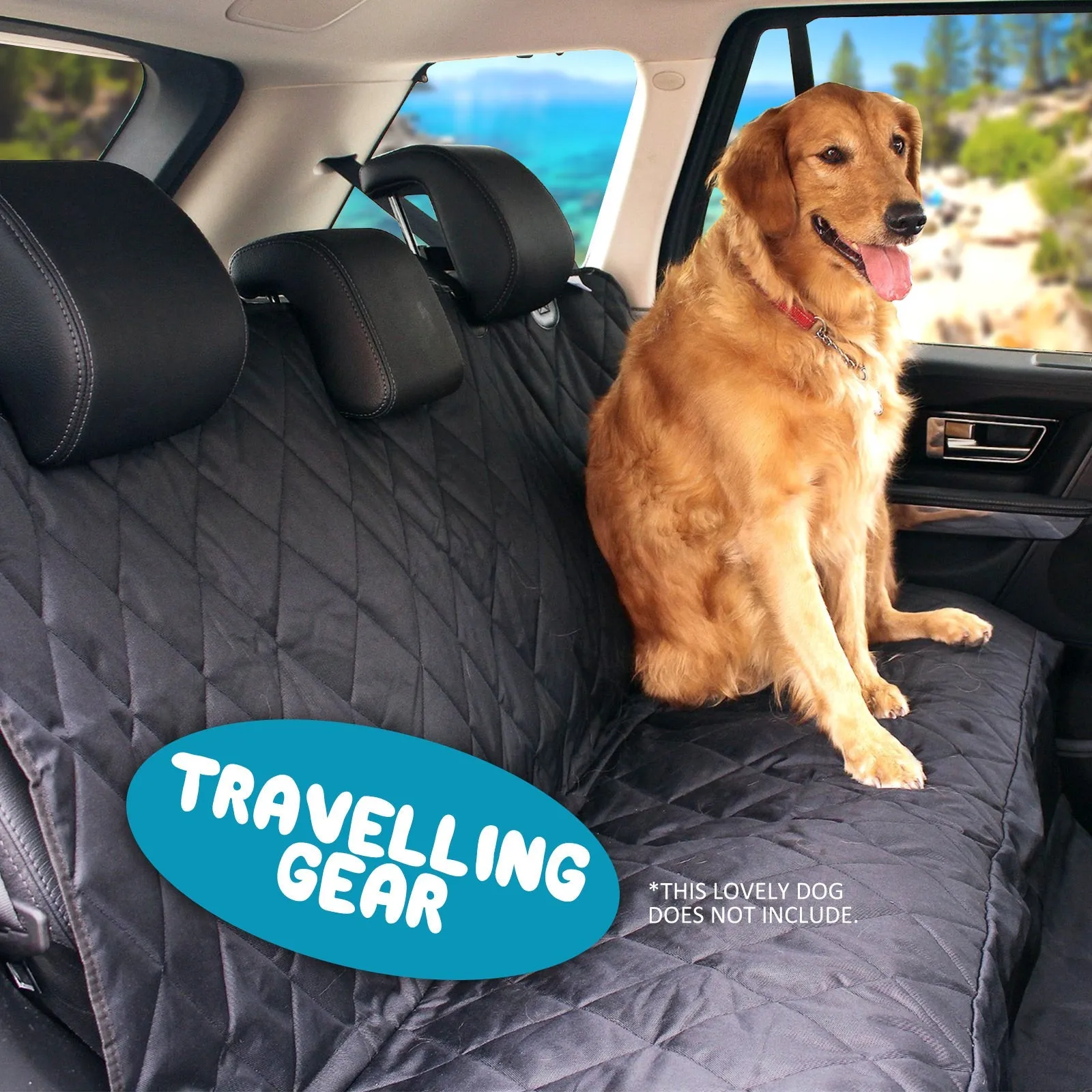 Pet Dog Car Boot Seat Cover Waterproof Mat XXL - Black