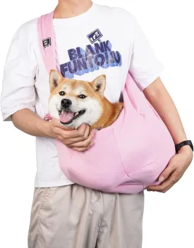 Pet Sling Carrier,Dog Chest Bag Escape Proof for Puppy Medium Cat&Dogs Under 15lbs Daily Walk,Outdoor Activity (Pink)
