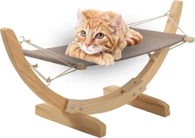 Portable Pet Canopy Teepee Indian Tent Bed for Little Dogs and Cats with a Soft Cushion (S)