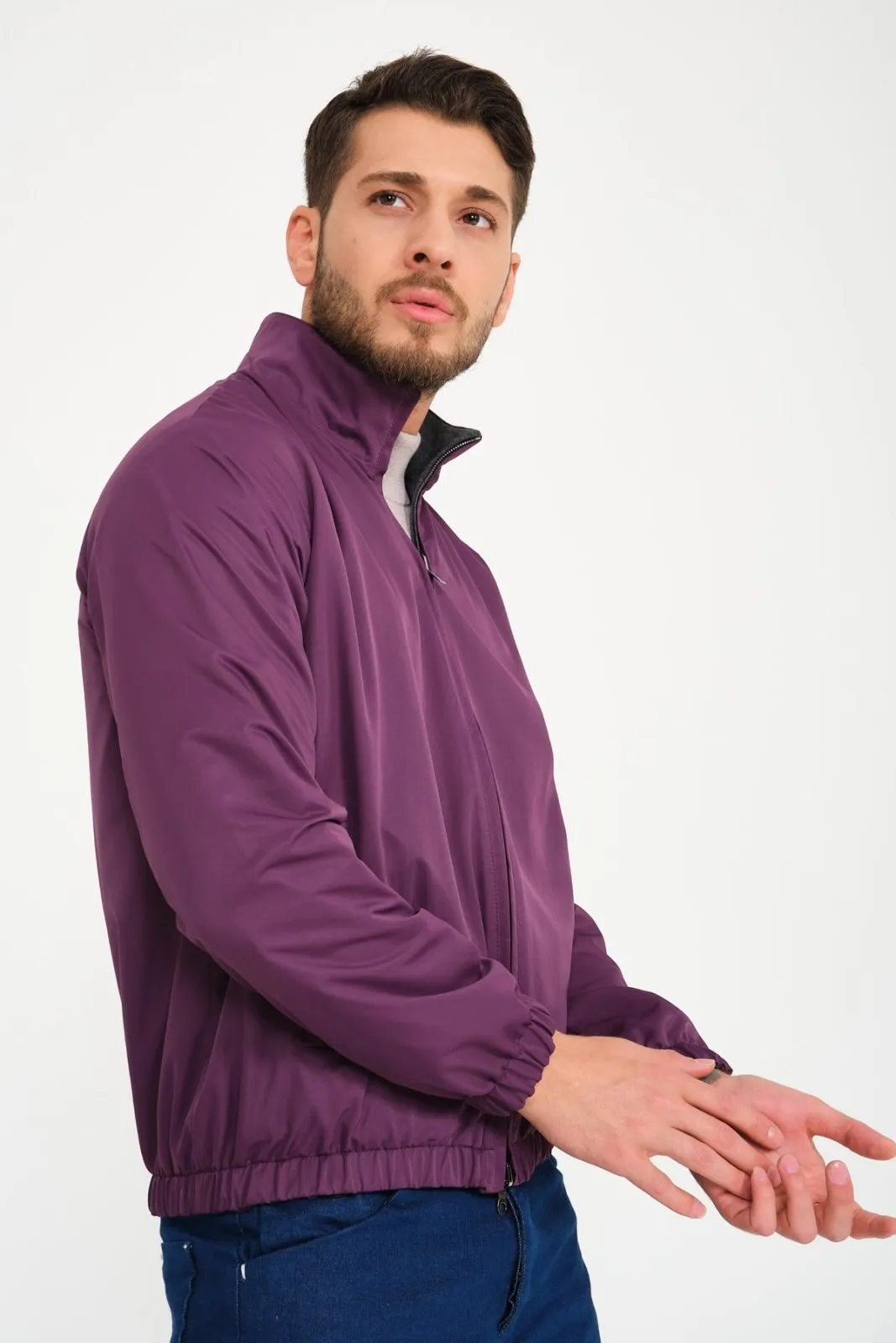 Purple Double Face Waterproof Jacket