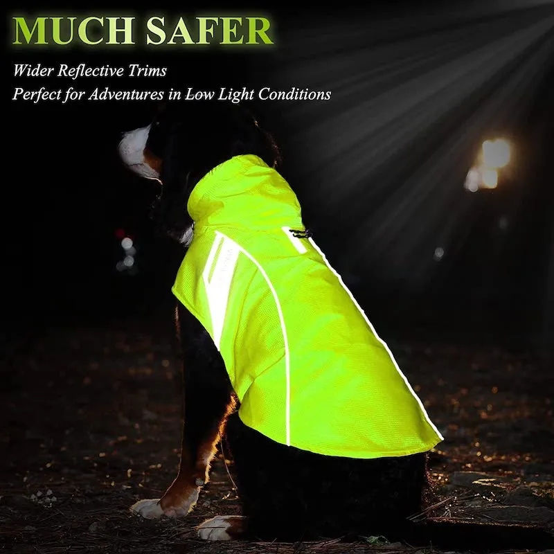 Raincoat For Dogs, Easy On & Off Pet Rain Clothes With Storage Bag
