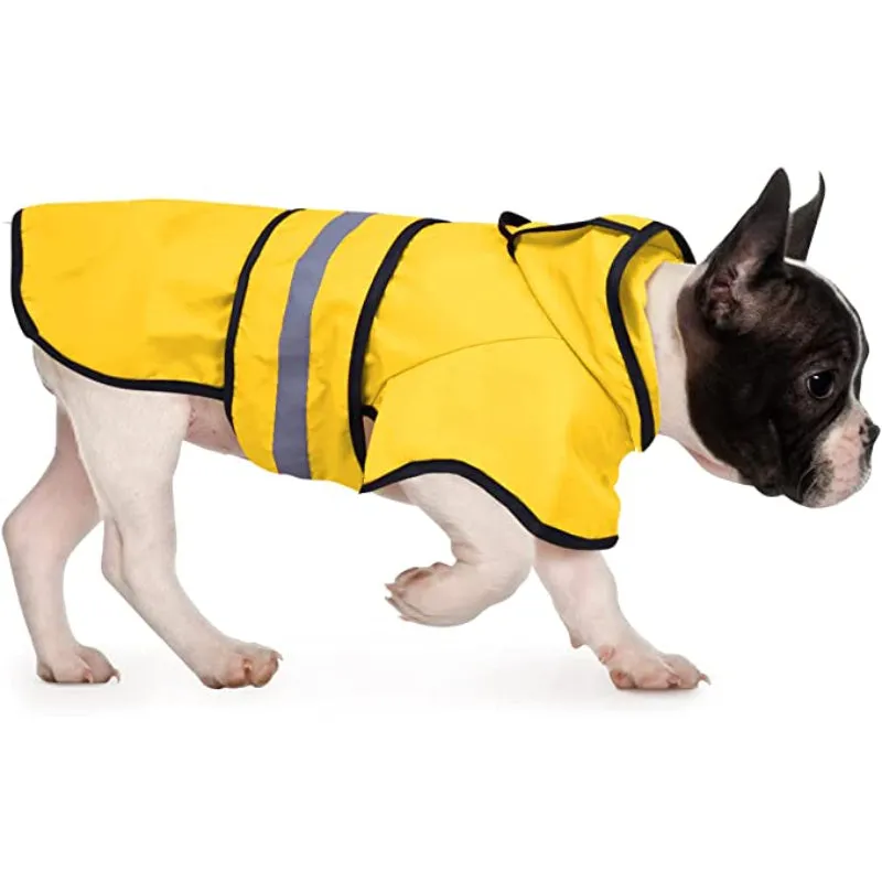 Raincoat Hooded Slicker Poncho For Dogs And Puppies