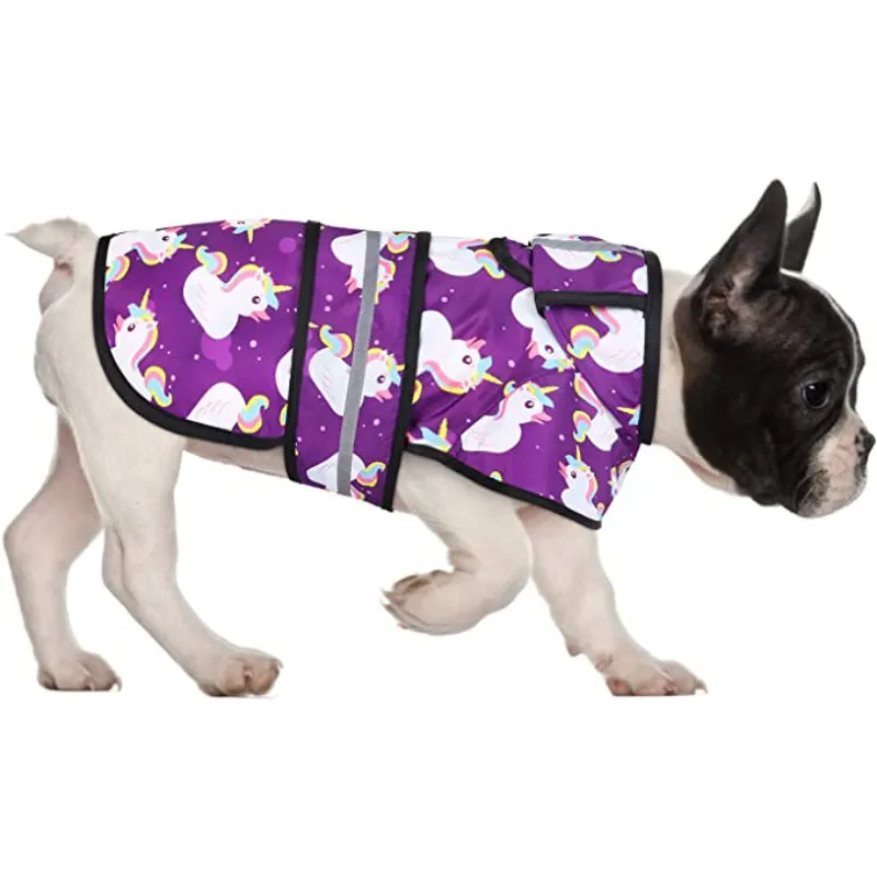 Raincoat Hooded Slicker Poncho For Dogs And Puppies