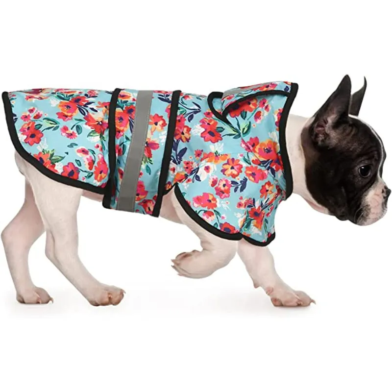 Raincoat Hooded Slicker Poncho For Dogs And Puppies