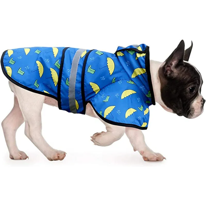 Raincoat Hooded Slicker Poncho For Dogs And Puppies
