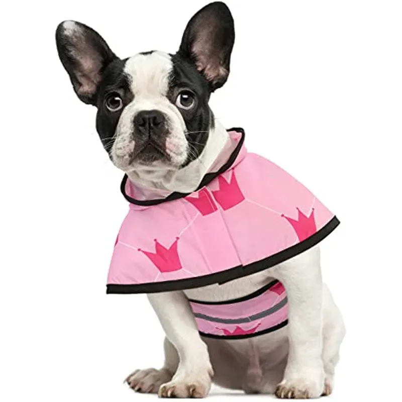 Raincoat Hooded Slicker Poncho For Dogs And Puppies